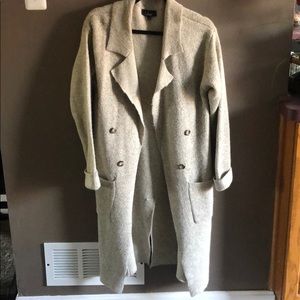 Tan coatigan sweater